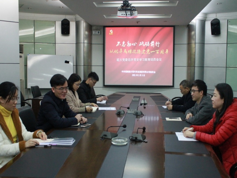 集团党委召开党史学习教育动员会议